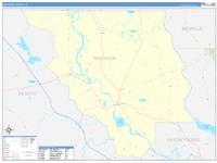 Red River Parish (), La Wall Map Zip Code
